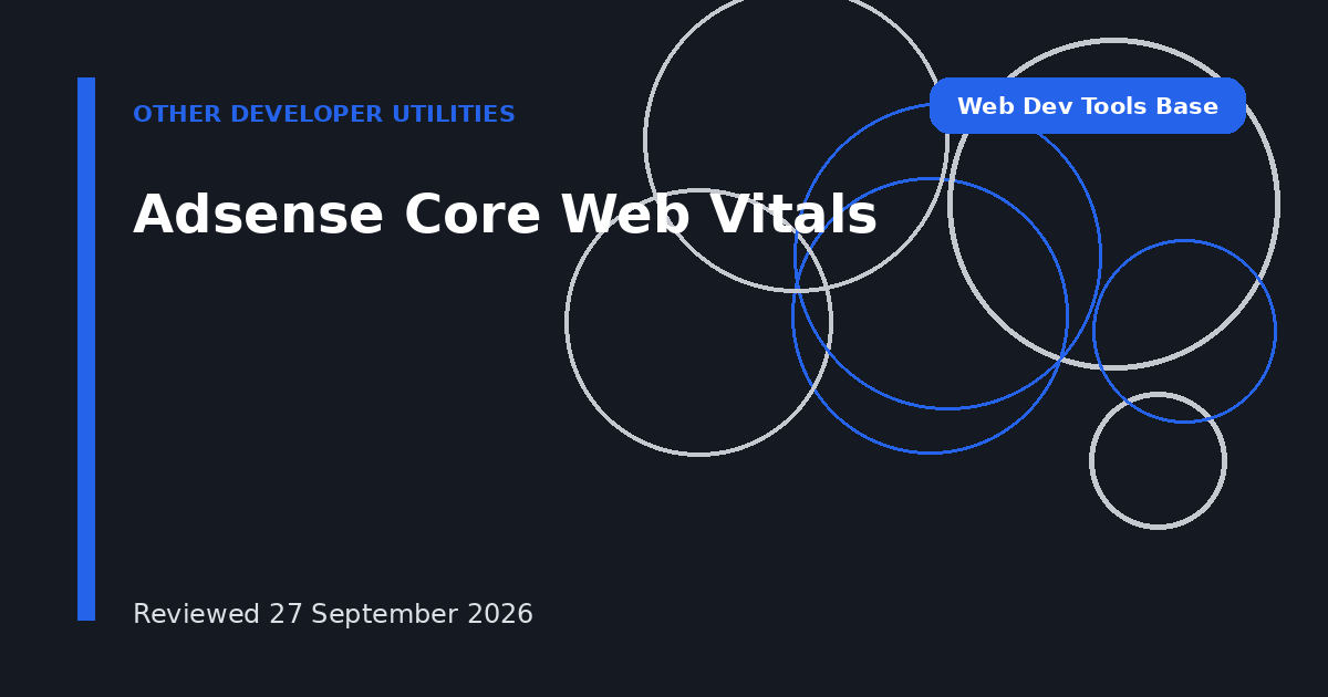 Adsense Core Web Vitals