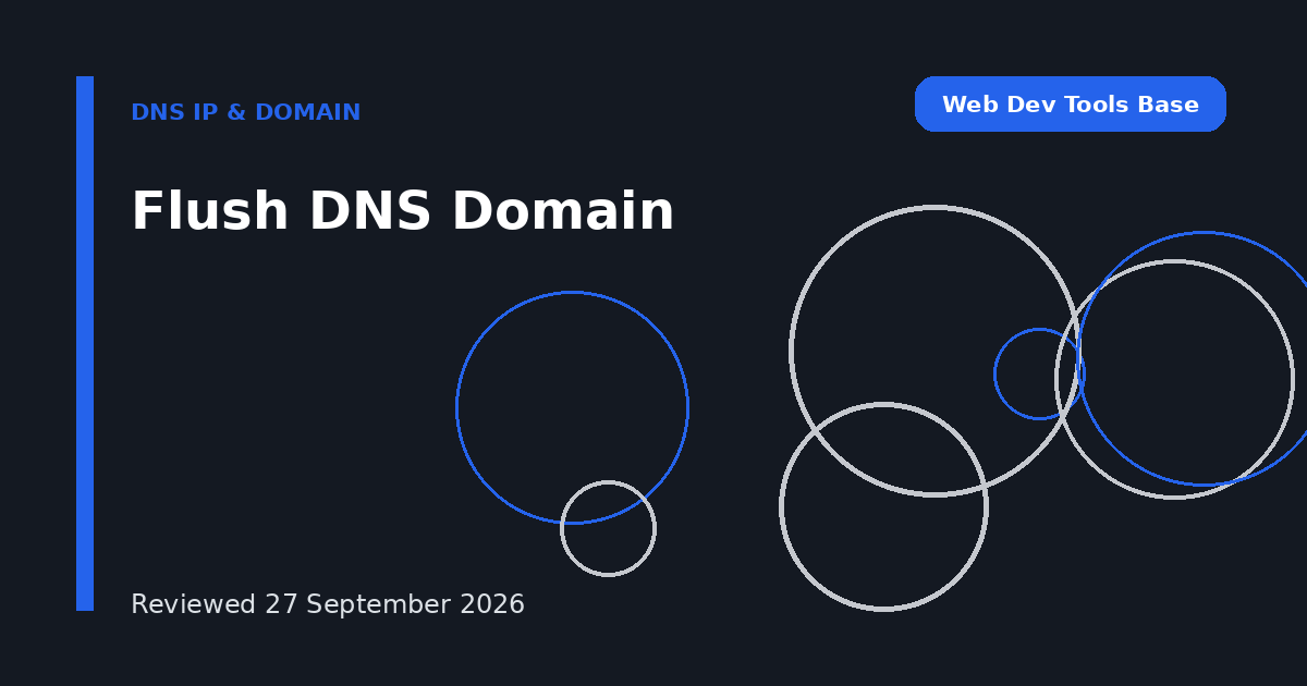 Flush DNS Domain